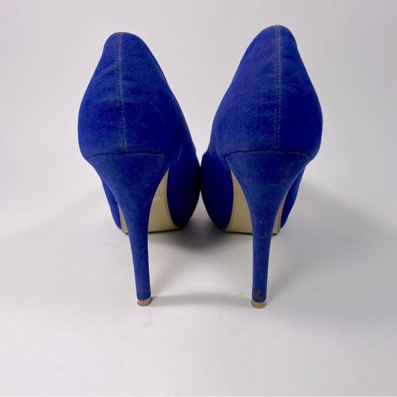 HerStar Boston Red Sox Suede High Heels Color Blue/Red/White SZ 7 - Picture 3 of 9